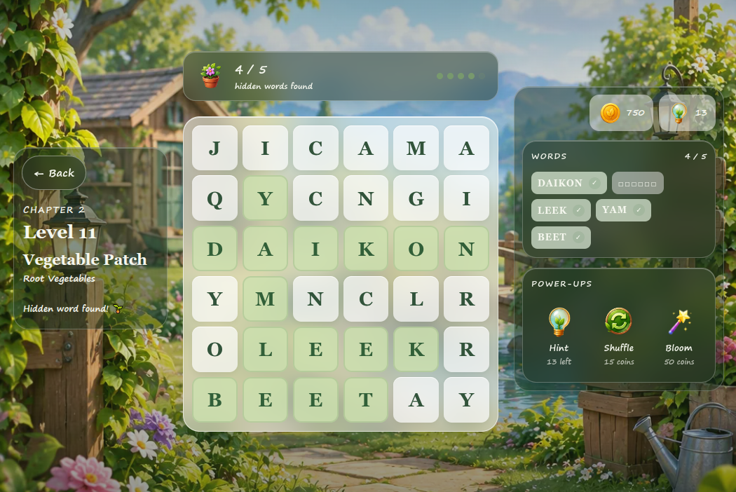 Word Garden screenshot