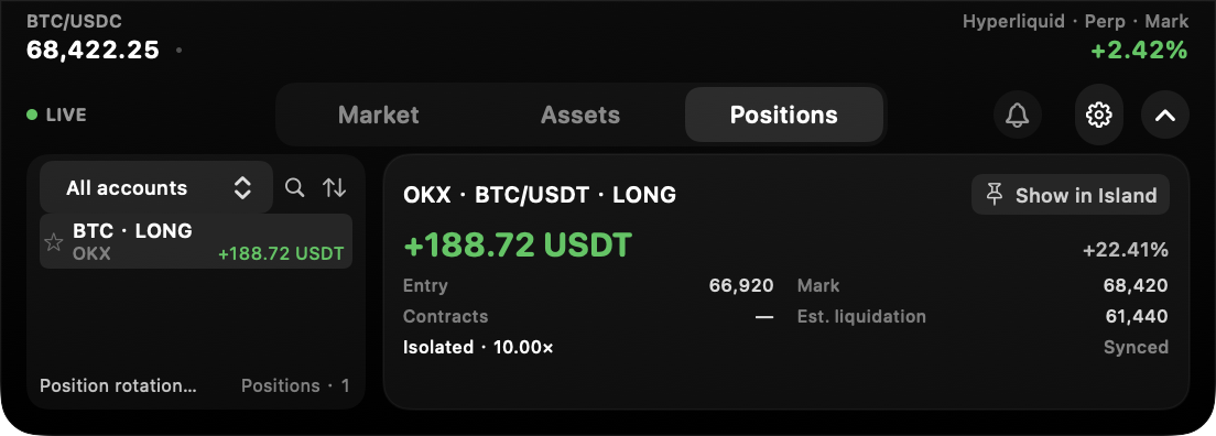 CryptoIsland screenshot