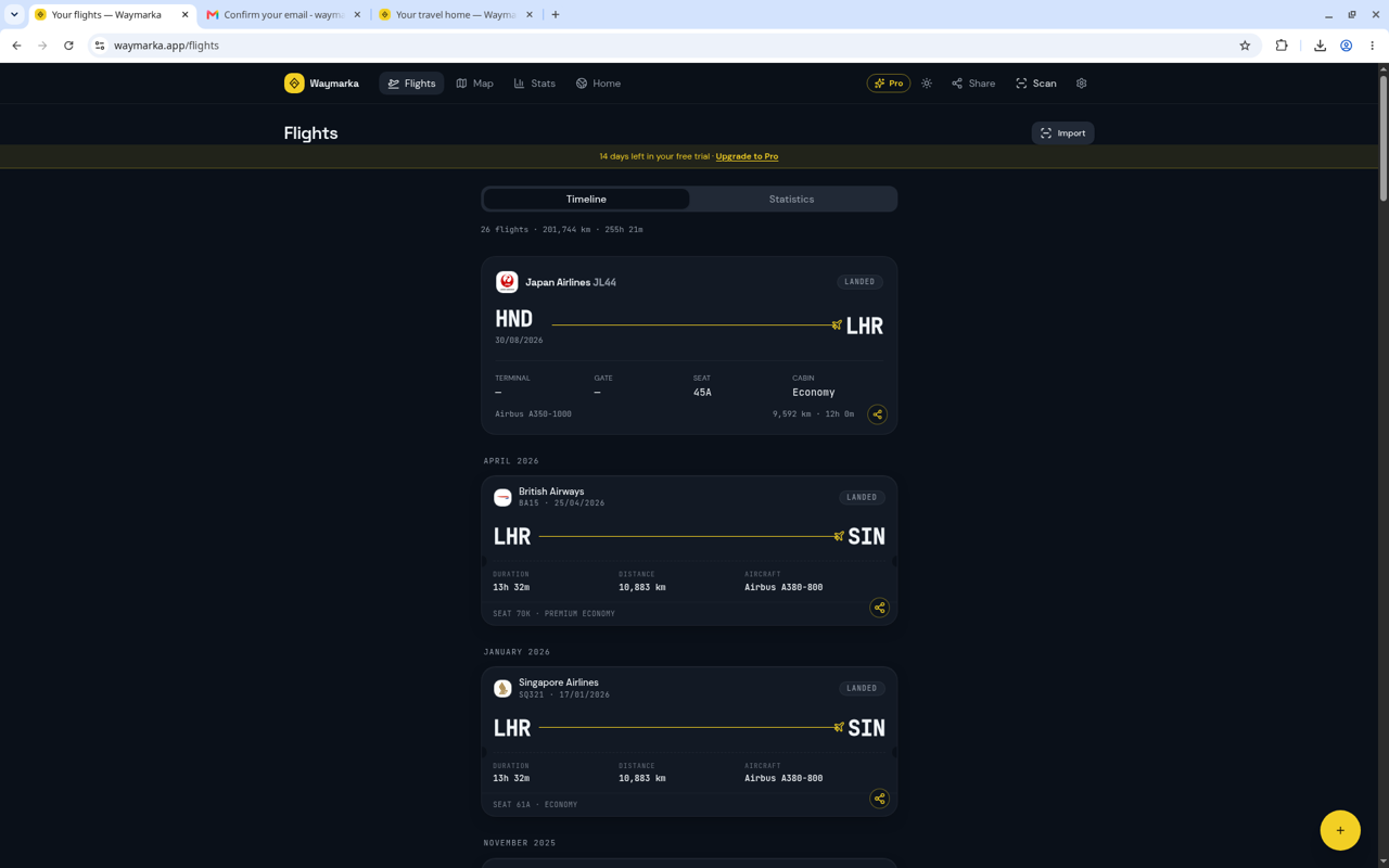 Waymarka screenshot