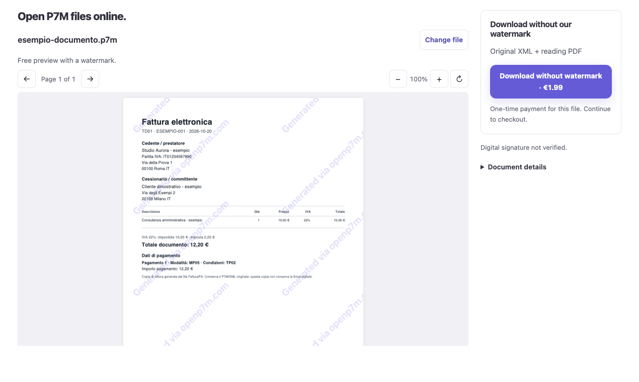 OpenP7M screenshot