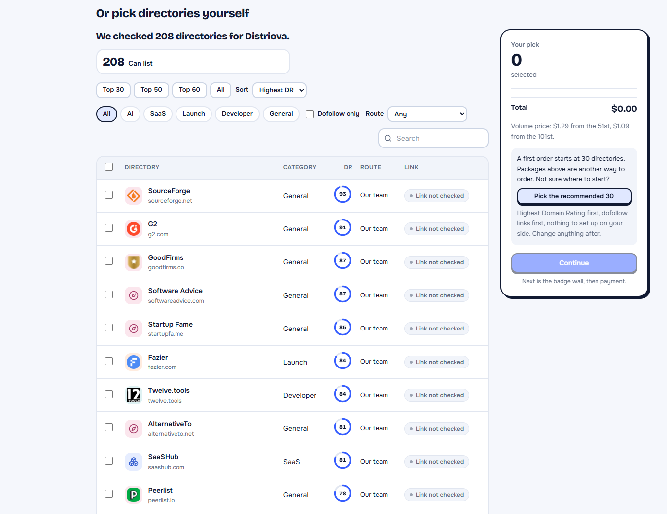 Distriova screenshot