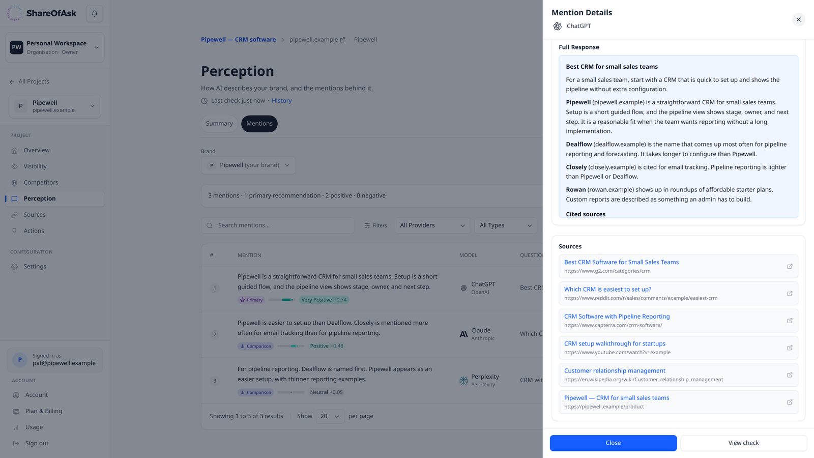 ShareOfAsk screenshot