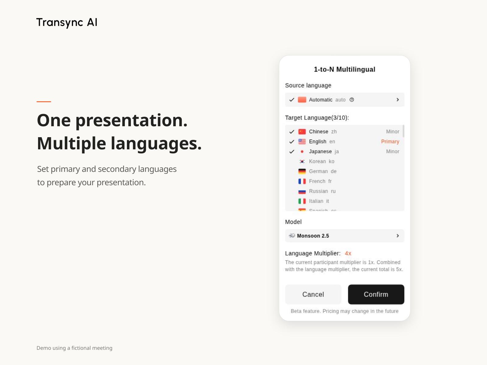 Transync AI screenshot