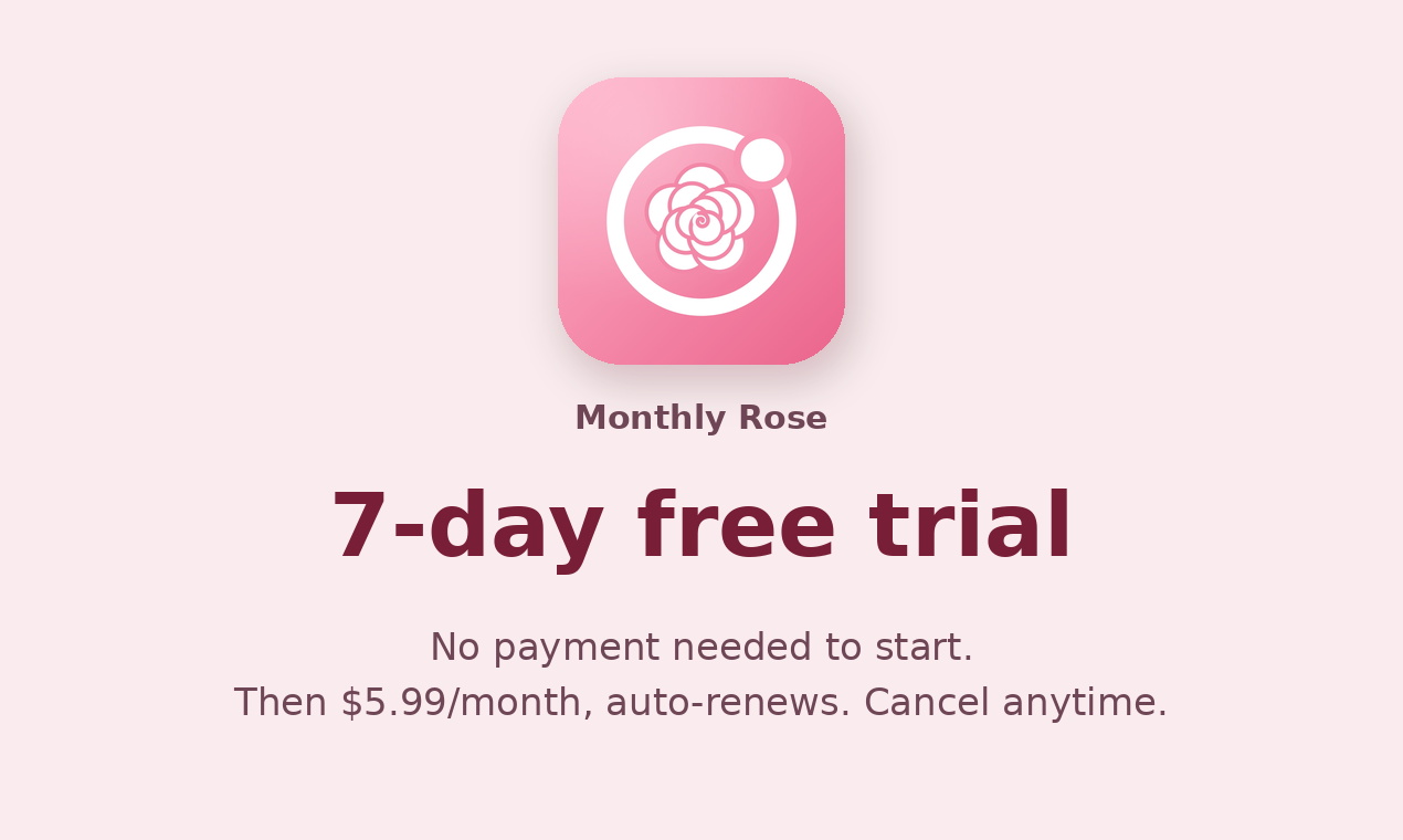 Monthly Rose screenshot