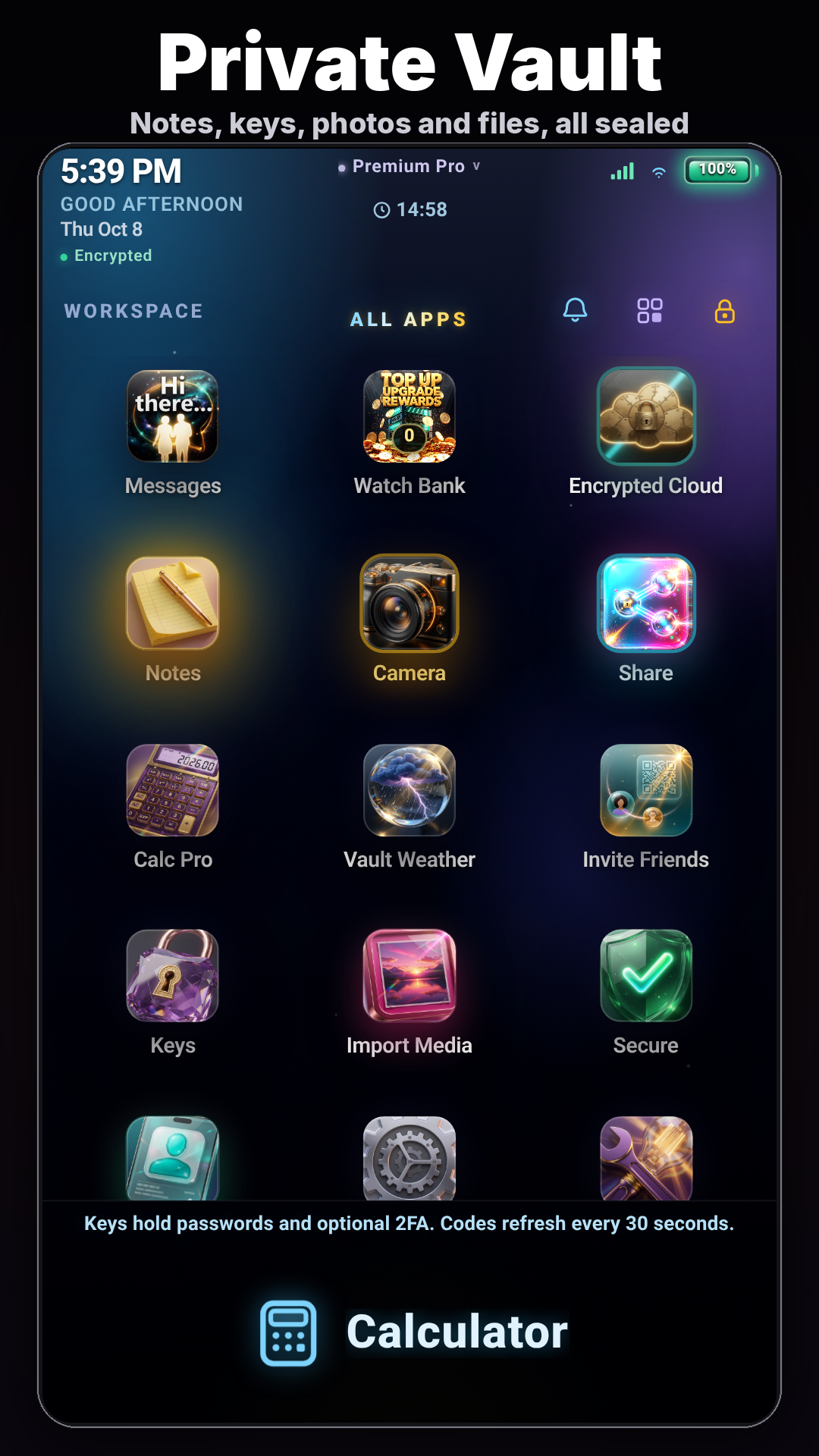 Lock It: Calculator Vault screenshot