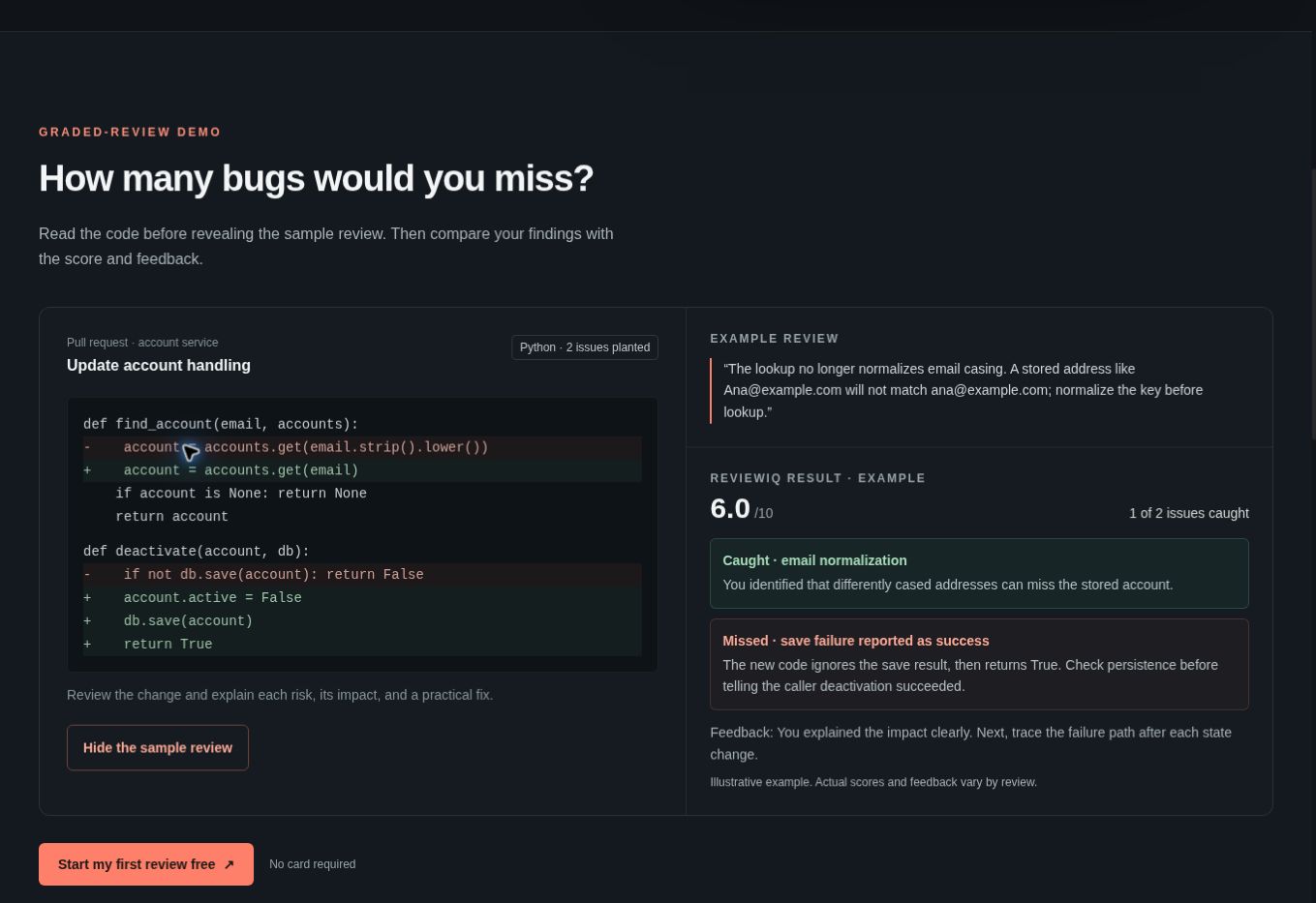 ReviewIQ screenshot
