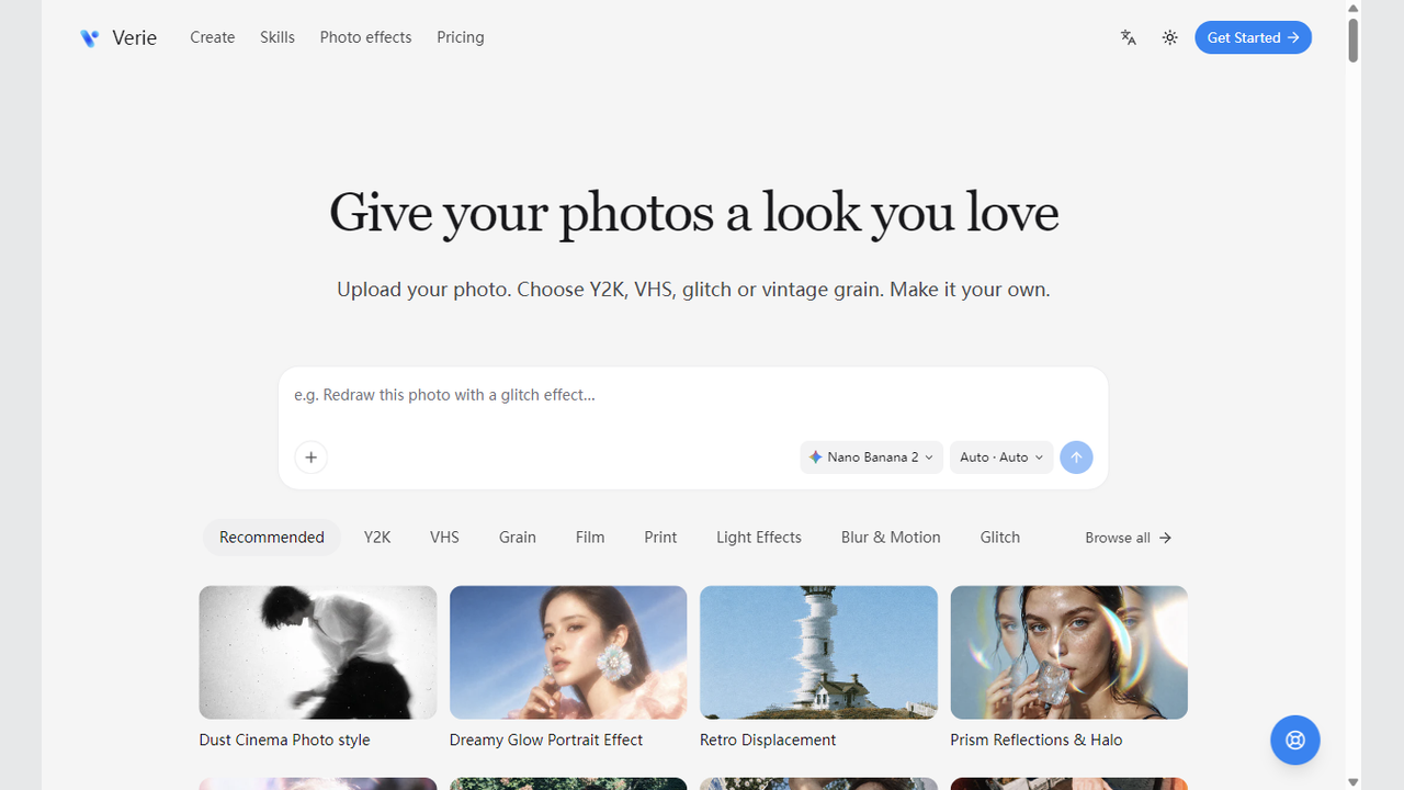 Verie screenshot