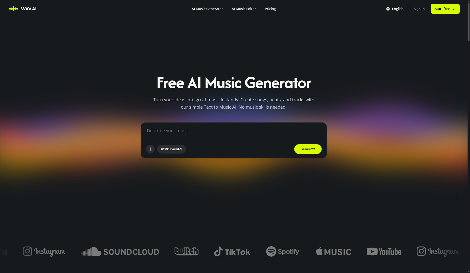 WAV AI screenshot
