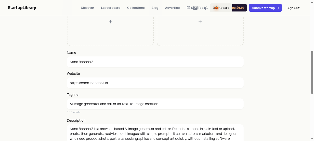 Nano Banana 3 screenshot