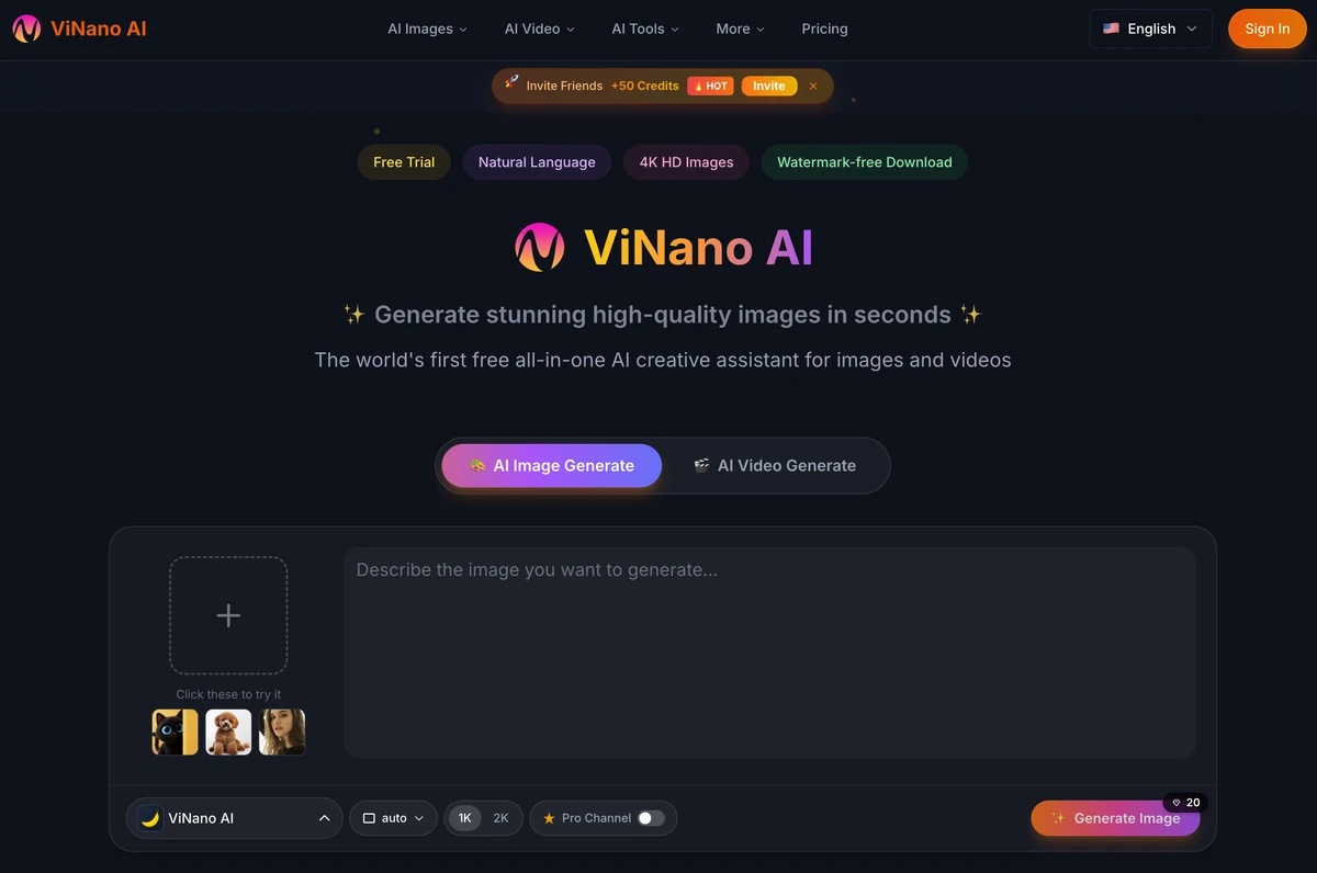 ViNano AI screenshot