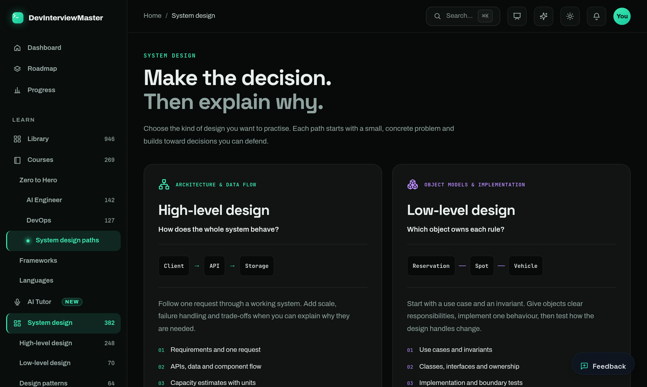 DevInterviewMaster screenshot