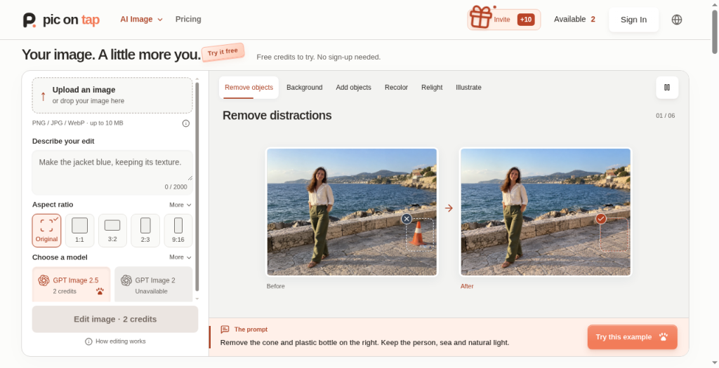 PicOnTap screenshot