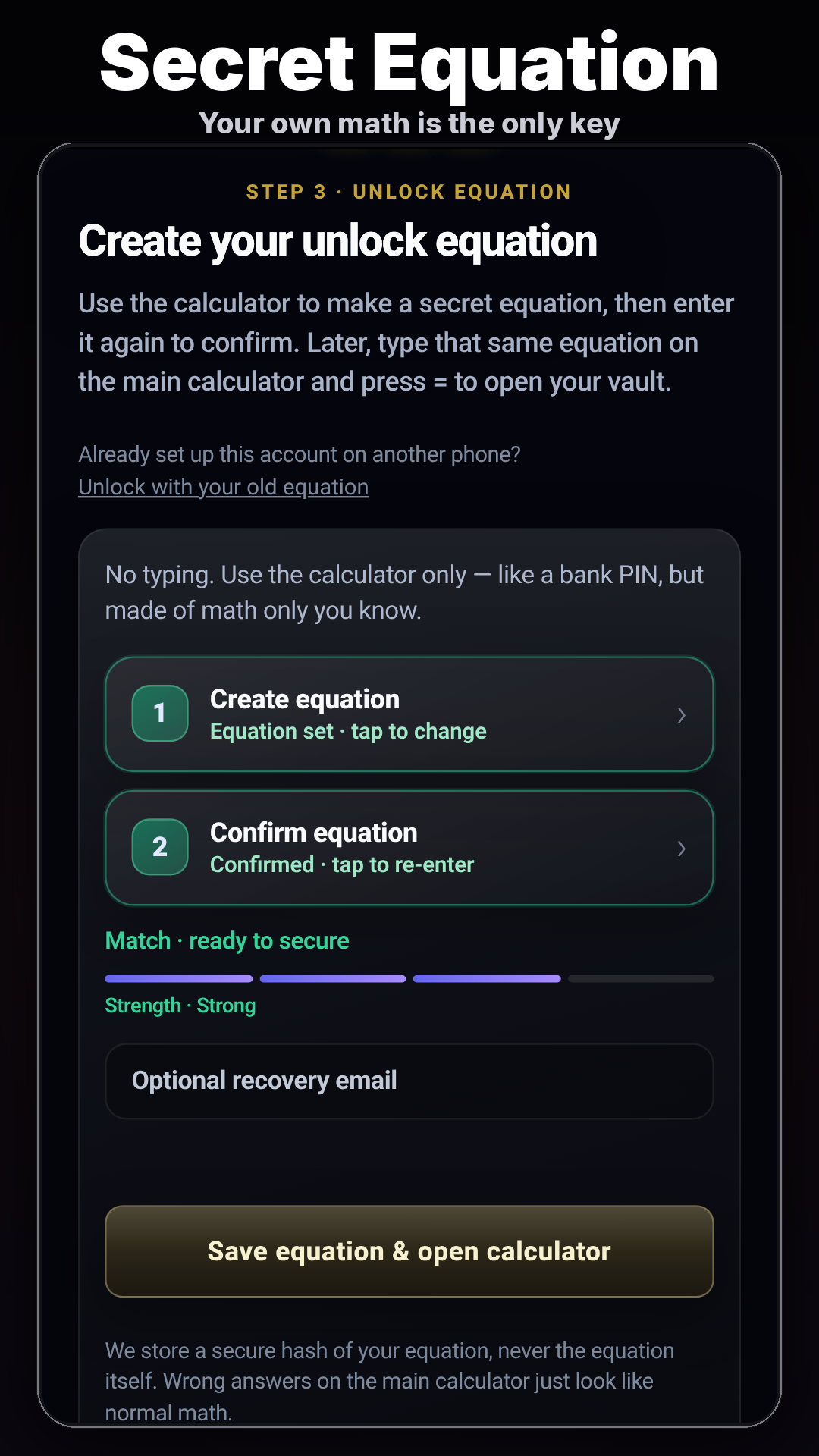 Lock It: Calculator Vault screenshot