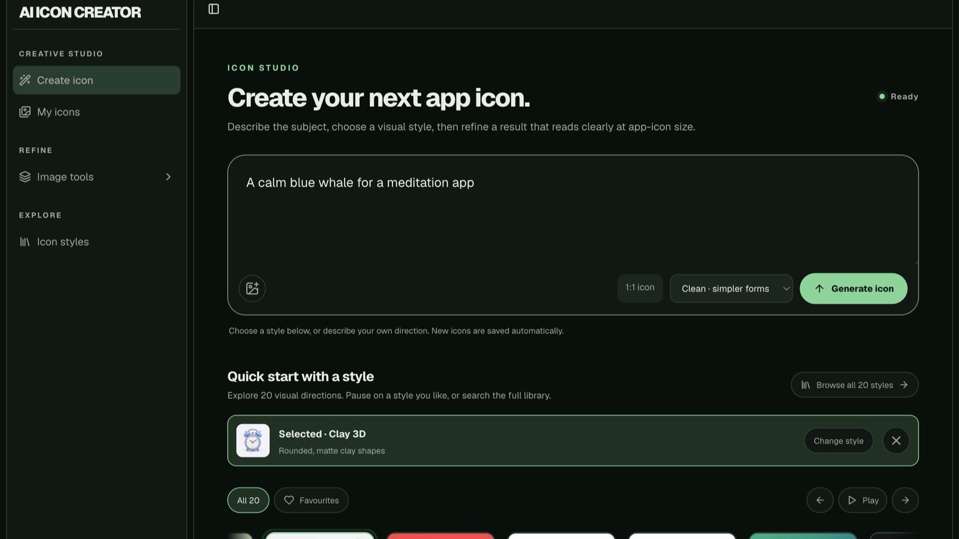 AI Icon Creator screenshot