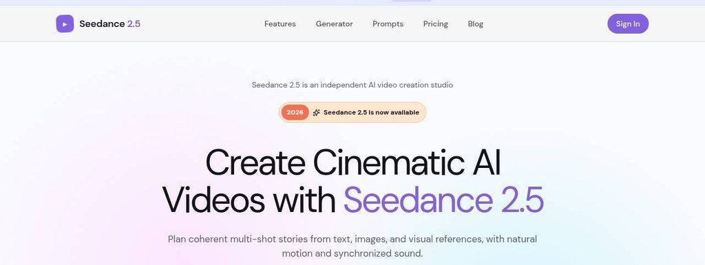 Seedance 2.5 screenshot