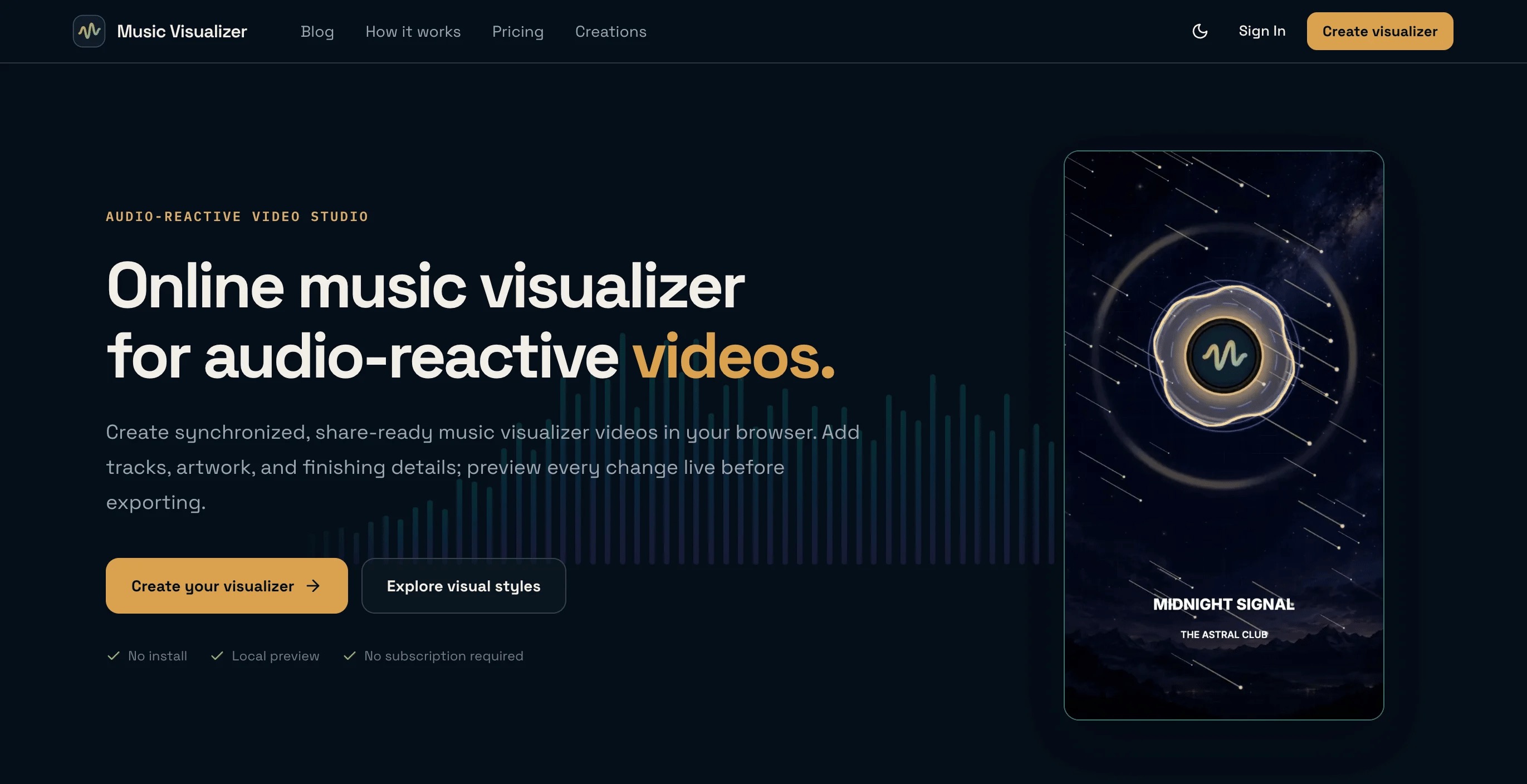 Music Visualizer screenshot