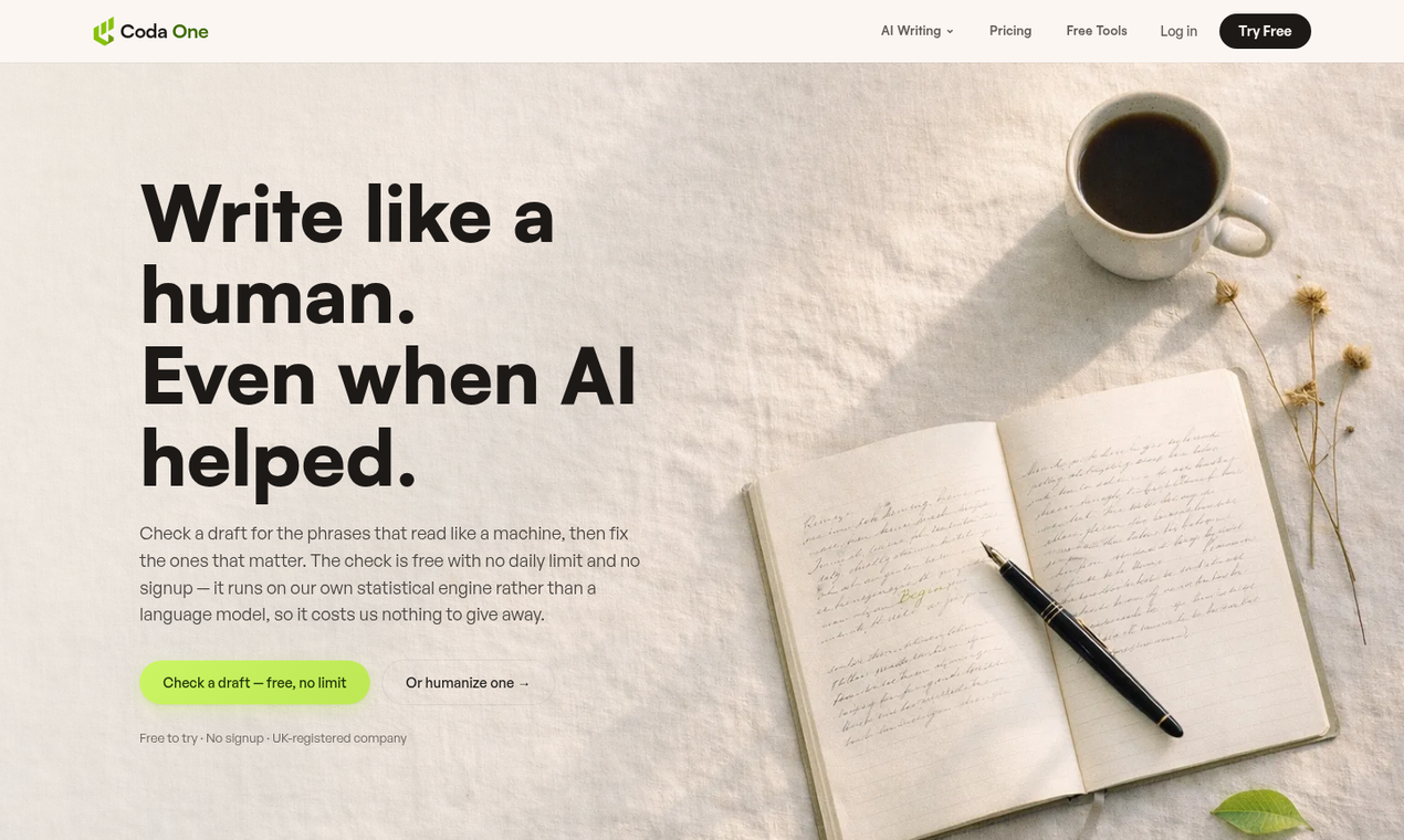 Coda One screenshot