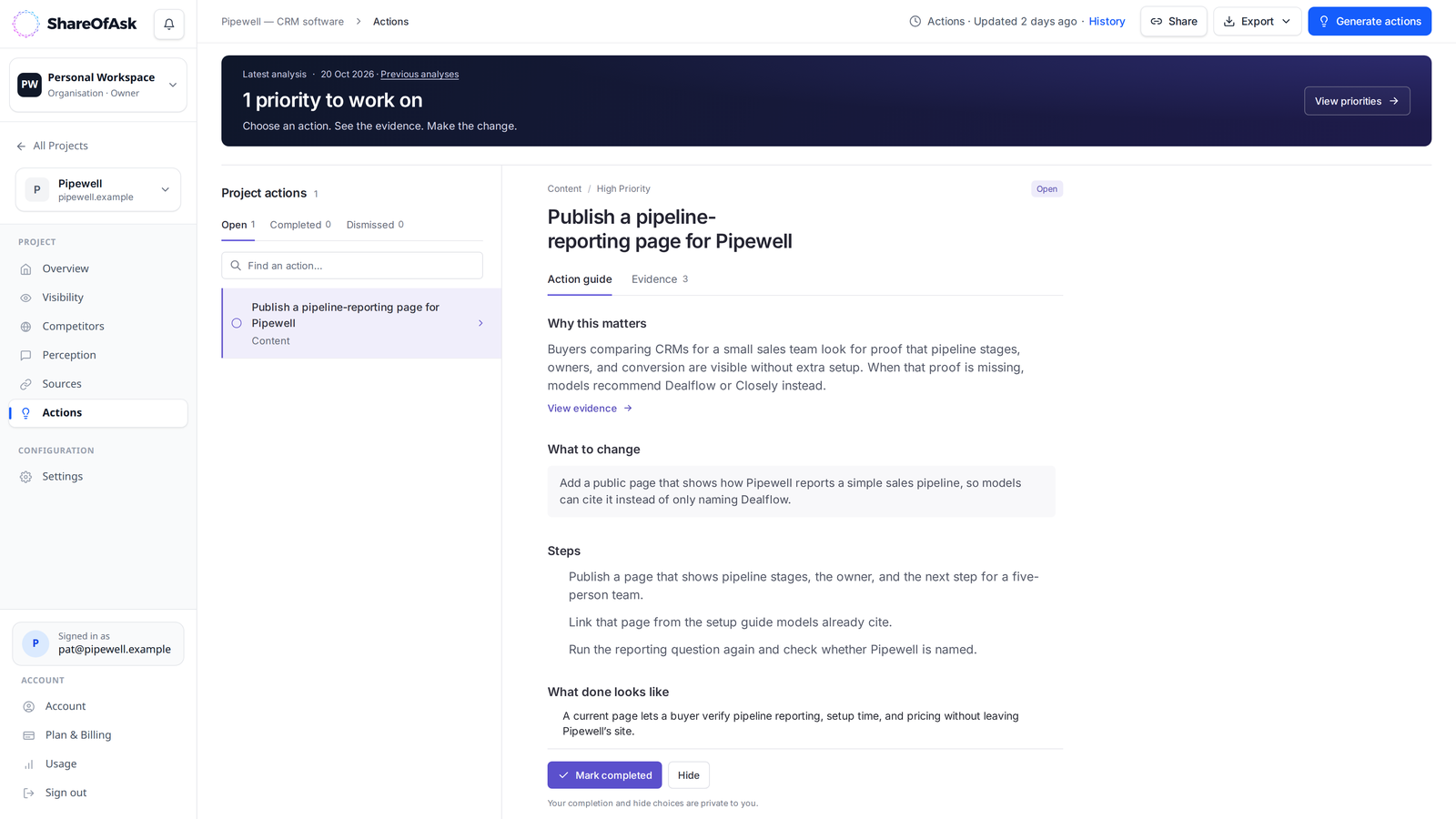 ShareOfAsk screenshot