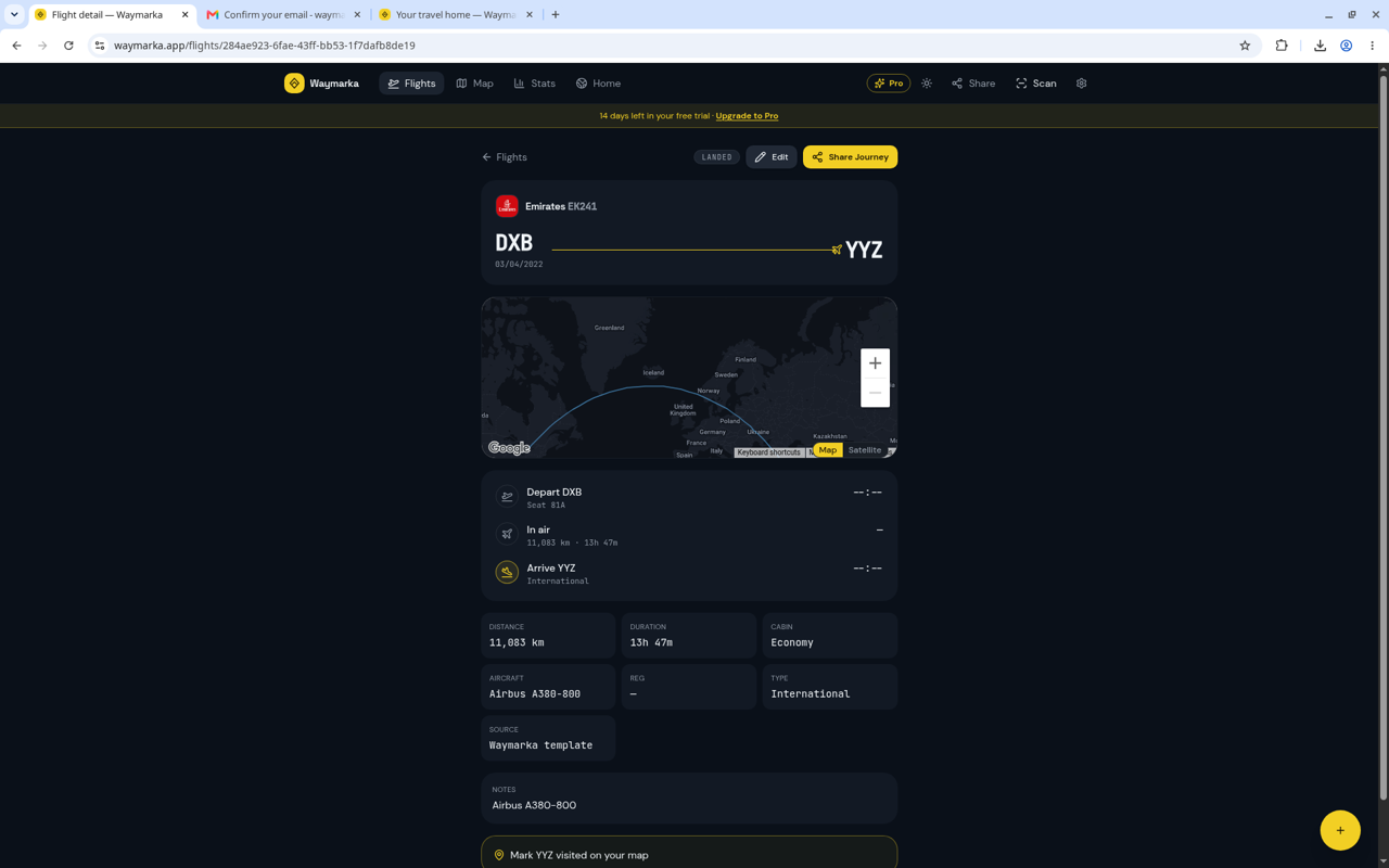 Waymarka screenshot