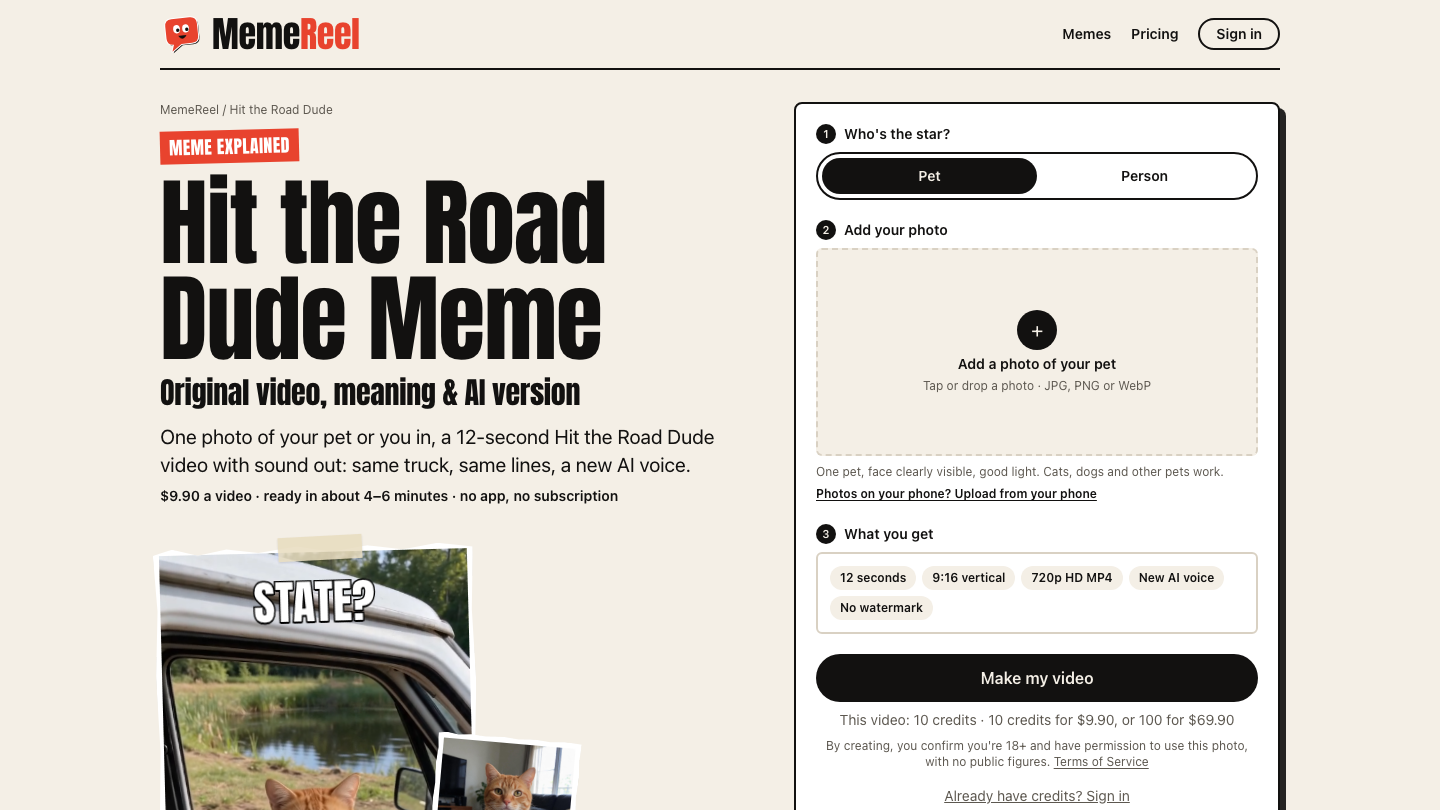 MemeReel screenshot